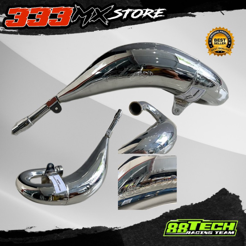 HEADER 88TECH YZ125 CHROME HEADER YAMAHA YZ125 CHROME 88TECH ORIGINAL