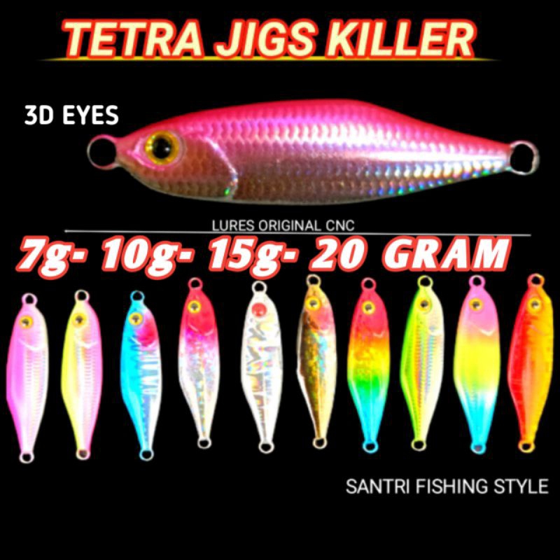 Metal jig 7gram/jig10gram/jig15gram/jig20gram micro jig tetra