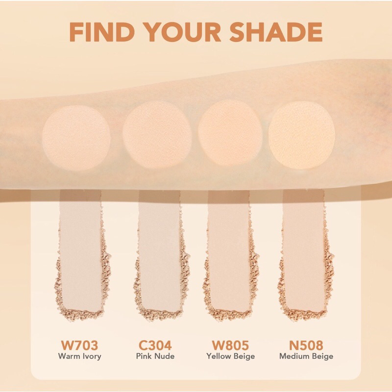 [BISA COD] Y.O.U - YOU NoutriWear+ Silky Pressed Foundation - Bedak Padat YOU - Powder Foundation YOU - Bedak YOU