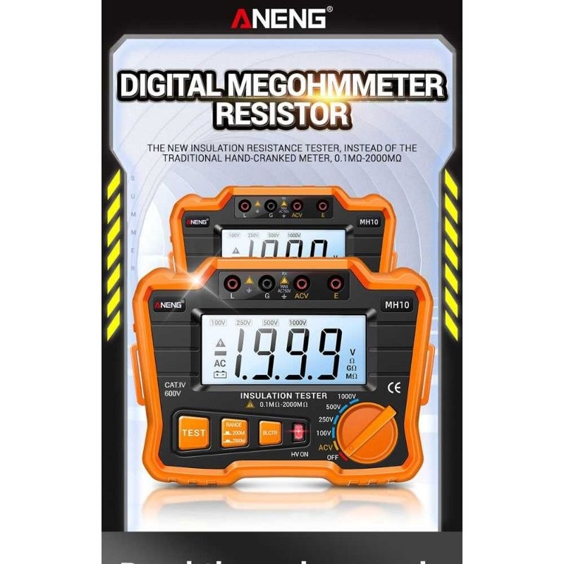 ANENG Digital Megohmmeter Multifungsi Voltage Tester - MH10