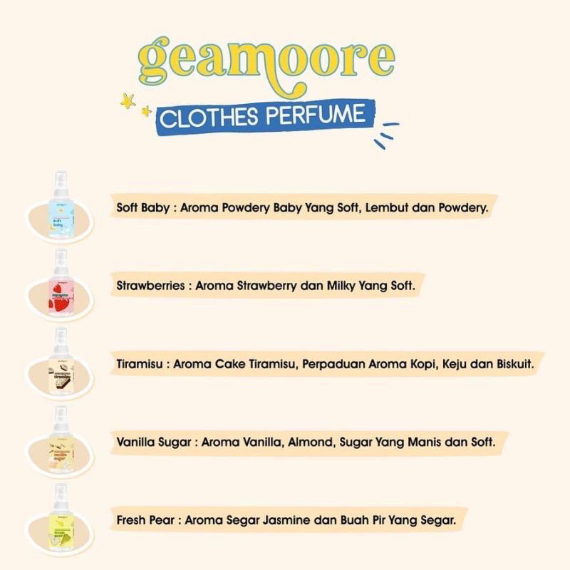 Geamoore Clothes Parfume 70ml