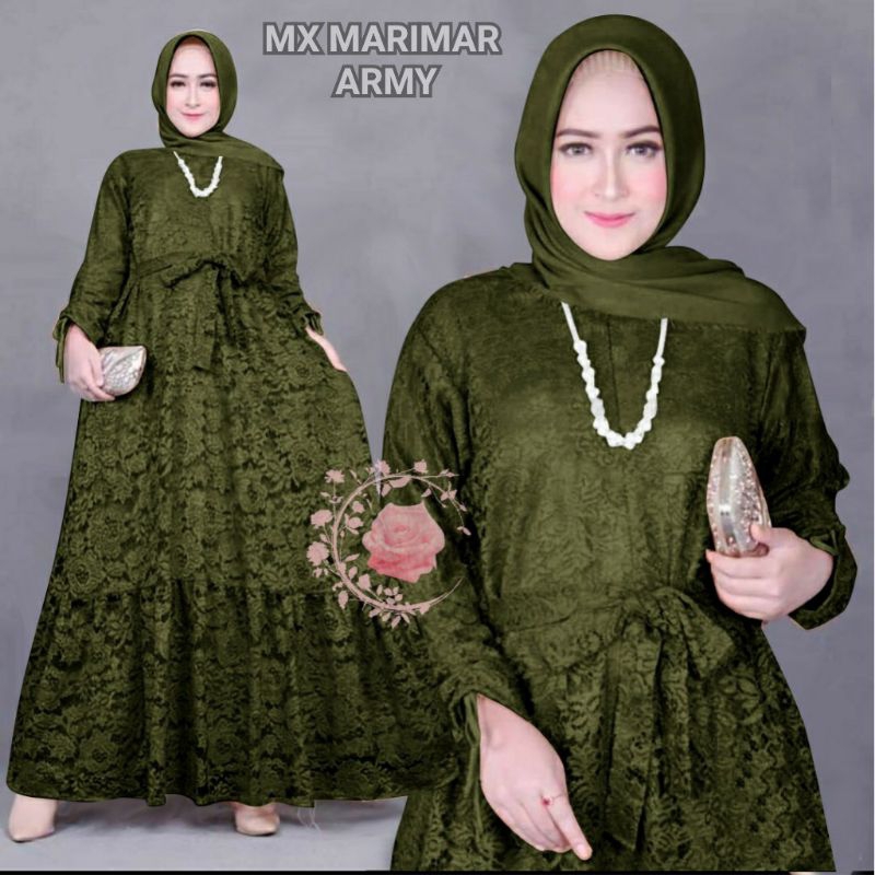 Gamis Untuk Orang Gemuk Terbaru Ld 140 130 Maxi Dress Brukat Modern 2023 - ( Part 4 ) Rimar HQ Maxi 