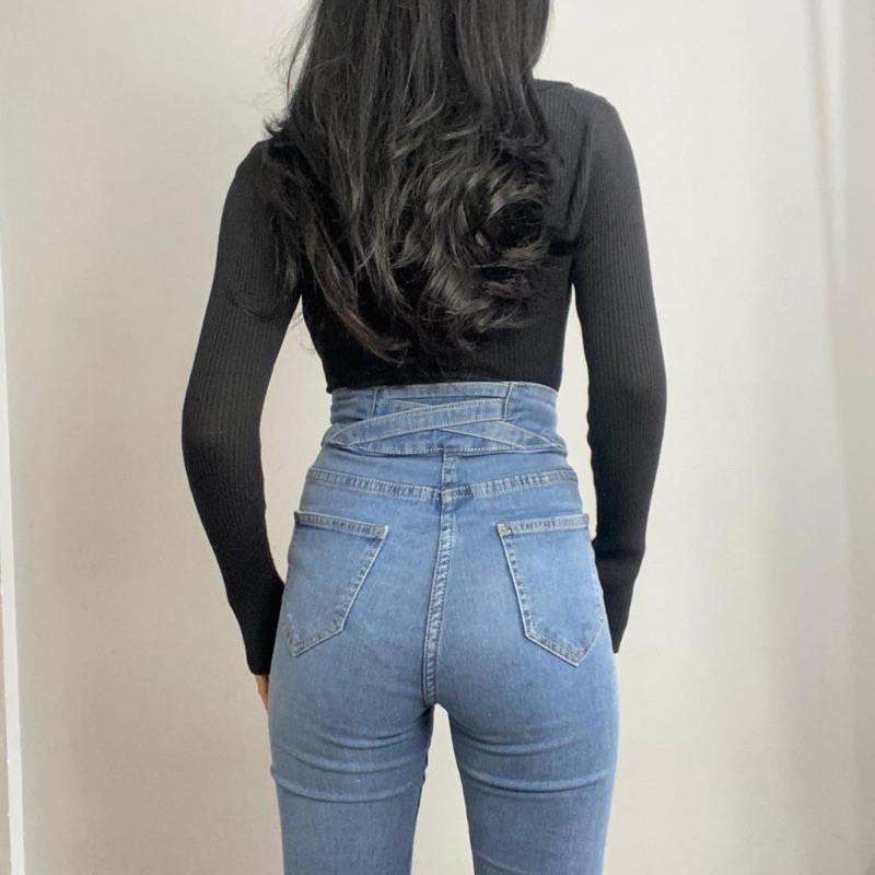 [LUXE.DLABEL] - E89 Jeans | Celana panjang Highwaist wanita Jeans import premium Jeans wanita polos ripped jeans High waist jeans wanita bkk Skinny Jeans High waist Baggy jeans Wideleg Jeans Kulot jeans Boyfriend jeans Wanita Kargo Jeans