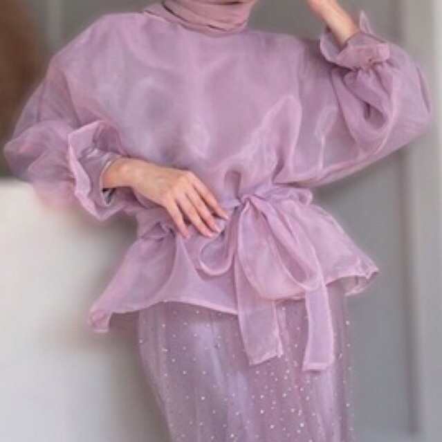 Blouse organza /baju organza /baju blouse pesta/ baju blouse kondangan / baju blouse murah