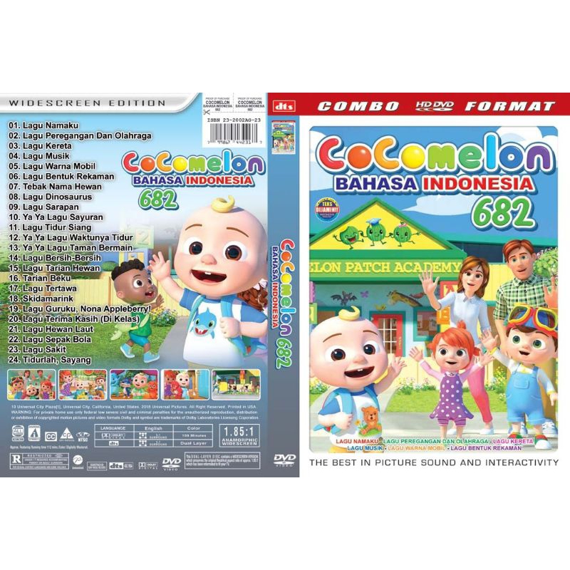 KASET DVD LAGU ANAK COCOMELON BAHASA INDONESIA EPISODE 682