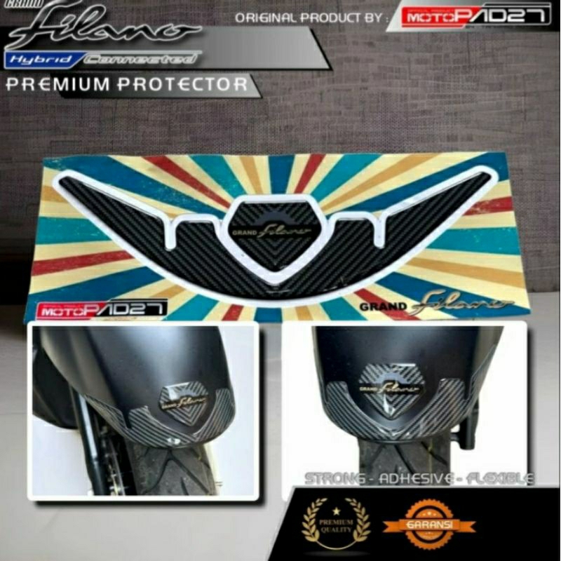 Yamaha Grand Filano 125 Stiker Spakbor depan Resin Premium Grand Filano 125