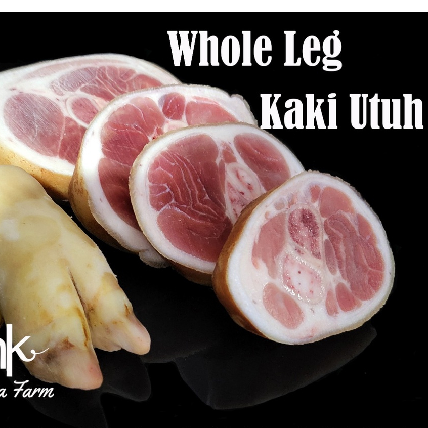 

Kaki Babi Utuh - Whole Pork Leg - Daging Babi Organik