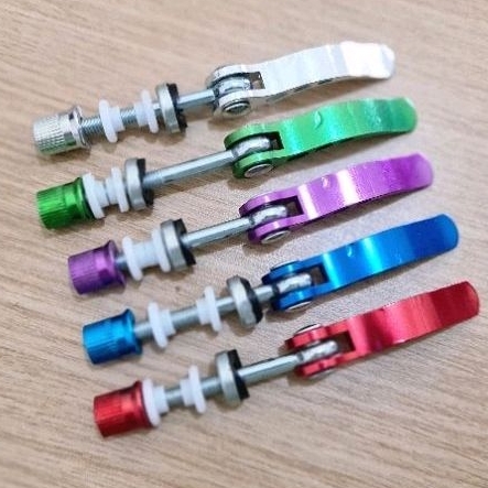 mur tekuk qr quick release alloy alumunium for saddle sadel seat clamp seatpost frame pin baut mur Sepeda federal lipat mtb seli folding bike balap jadul roadbike road bike lama