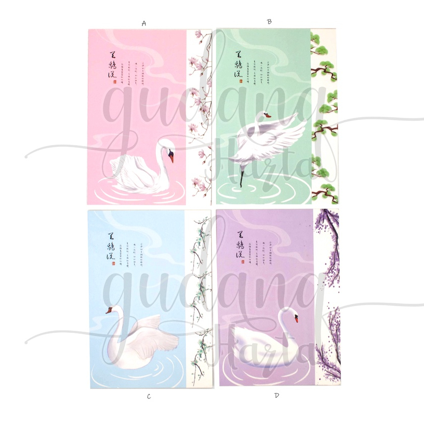 Notebook B5 Swan Lake Buku Tulis Motif Angsa Lucu Notepad GH 308094