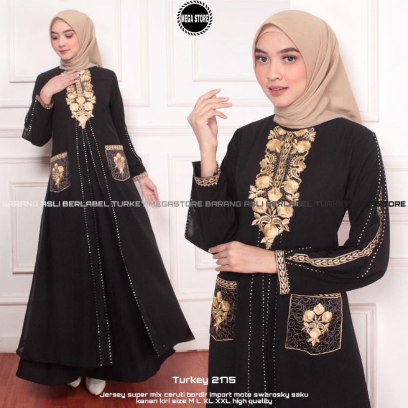 TURKEY 2201 BY MEGASTORE ABAYA BAJU LEBARAN