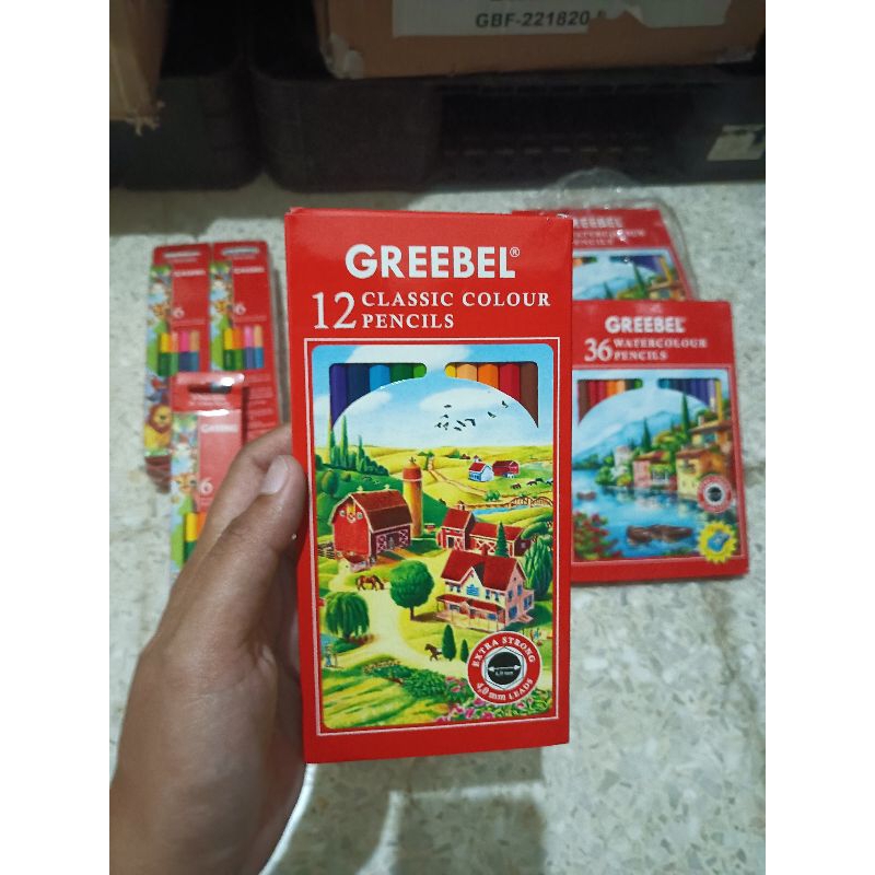 

GREEBEL 5712 4.0 Extra Strong Classic Colour Pencils 12 Warna