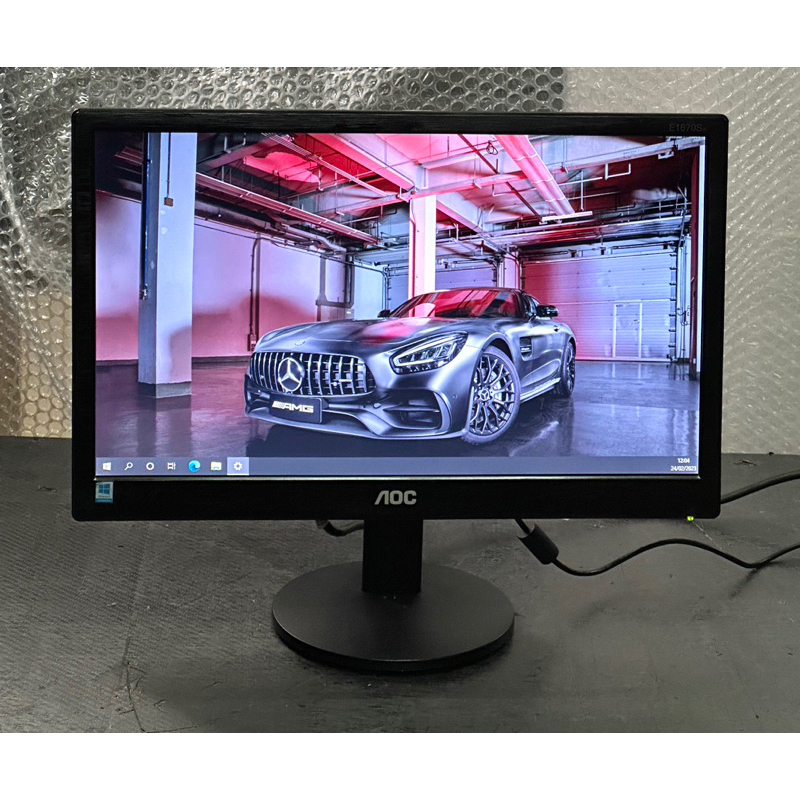 LED Monitor Komputer AOC E1670Sw Layar 16inch Wide Second