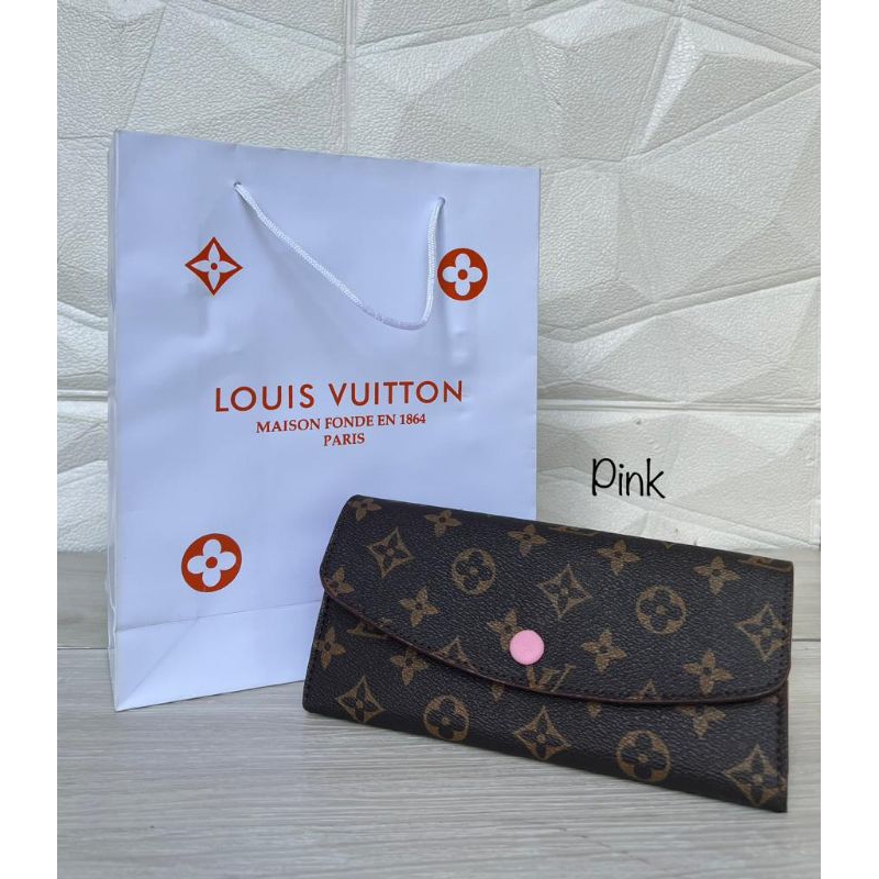 Dompet Emilie LV Lipat Panjang Wanita Free Paperbag