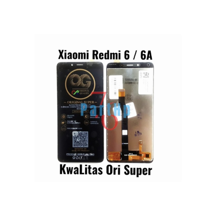 Lcd Touchscreen Fullset Kwalitas Ori Super Redmi 6 - 6A - Putih