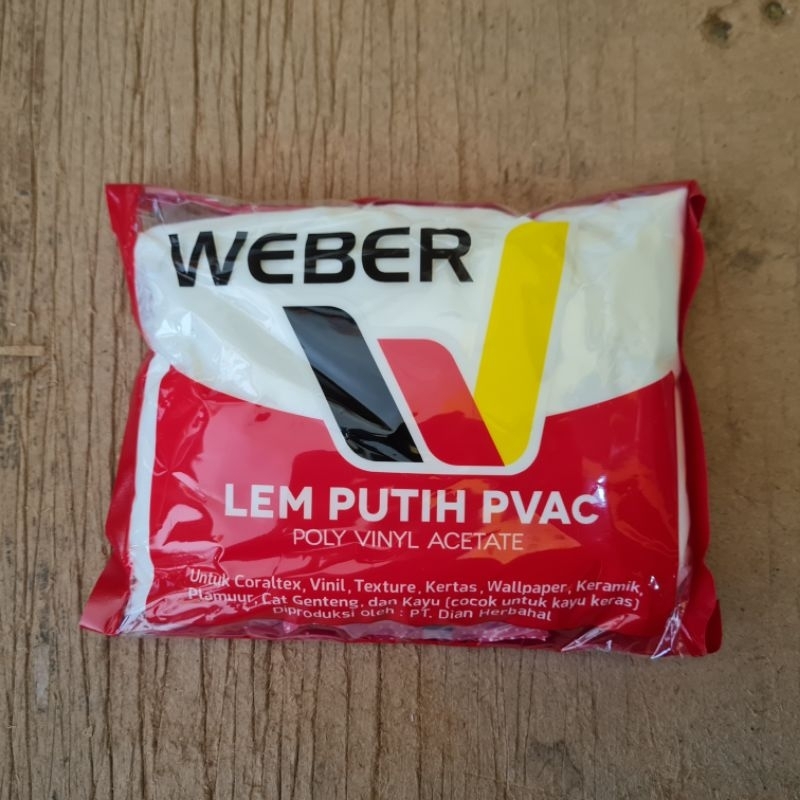 

Lem Putih PVAC Weber untuk kertas, kayu, pelamir