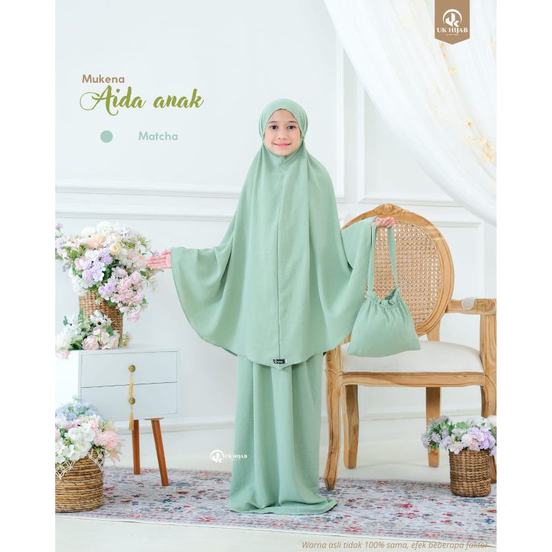 MUKENA AIDA ANAK/MUKENA CRINKLE ANAK/MUKENA ANAK TERMURAH