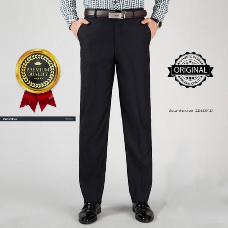 CELANA BAHAN PRIA DEWASA | CELANA KANTOR |CELANA PRIA | CELANA FORMAL PRIA | CELANA HITAM
