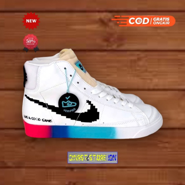 SEPATU NIKE BLAZER MID 77 VNTG "HAVE A GOOD GAME" ORIGINAL BNIB 100% | SNEAKERS ORIGINAL | GLOW IN T