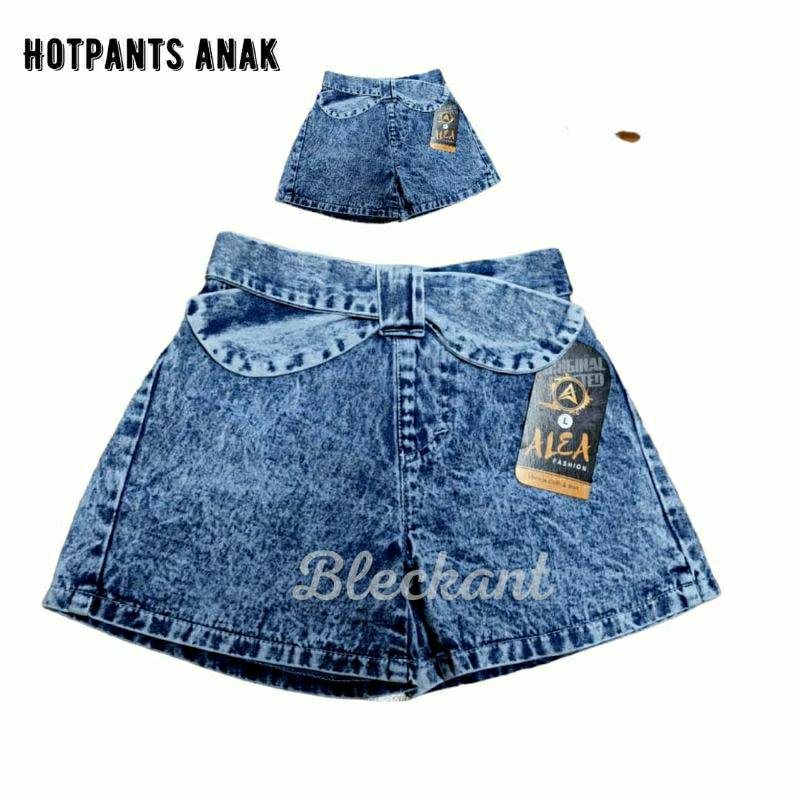 HOTPANTS JEANS ANAK PEREMPUAN VARIASI TALI PITA