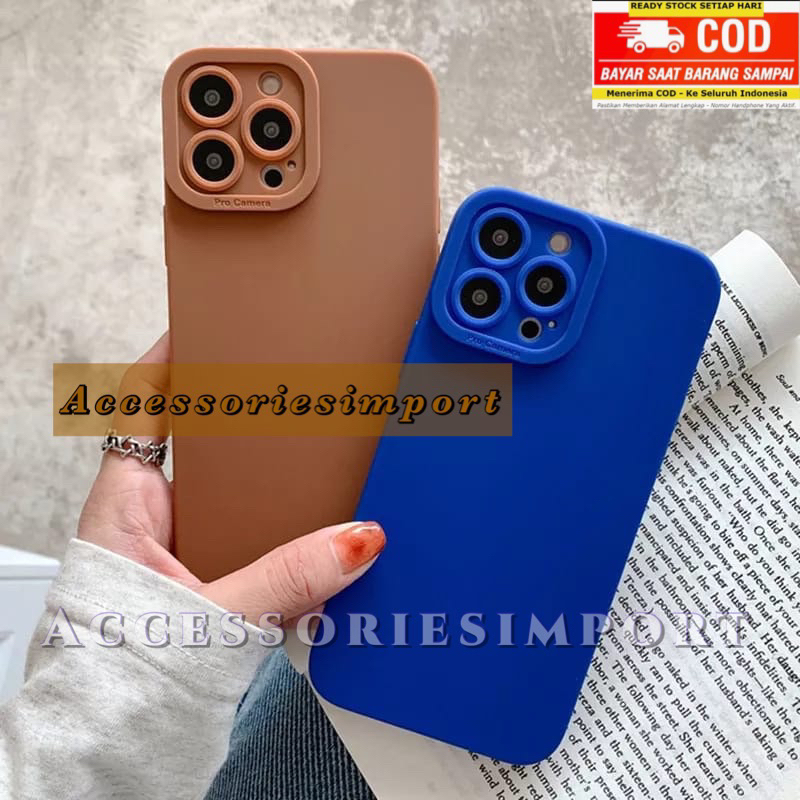 SOFTCASE PROCAMERA OPPO A9 2020/ A5 2020/ A3S/ A71/ RENO 7 5G/ RENO 7Z/ RENO 8 5G/ TPU SILIKON CASE MACARON PRO CAMERA