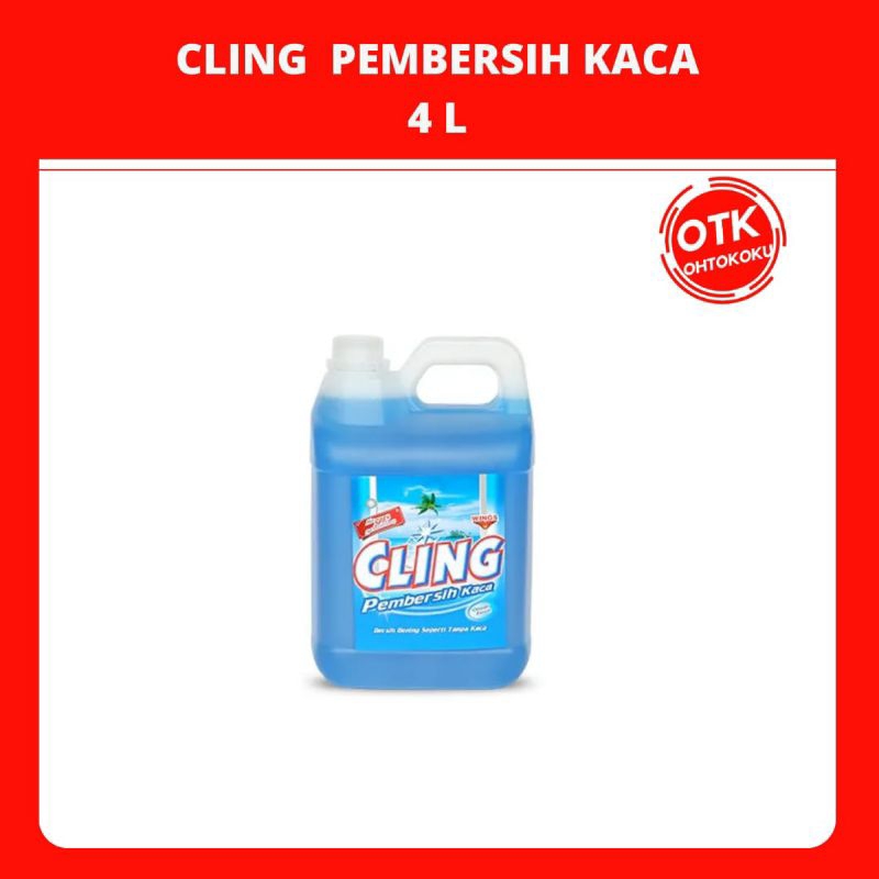 CLING PEMBERSIH KACA JERIGEN 4L