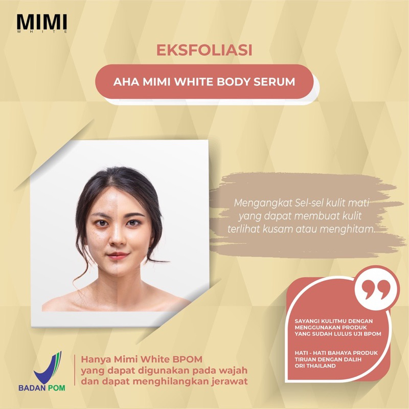 Mimi White AHA White Body Serum 30 ML BPOM