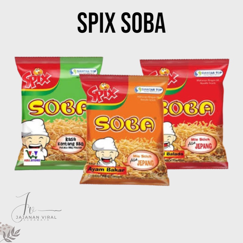 

Spix Soba AYAM BAKAR / SAMBAL BALADO Renceng Isi 10Pcs