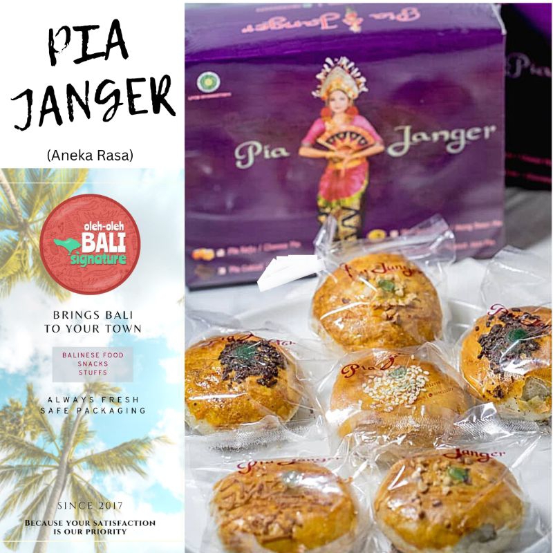 

Pia Janger Bali (Cokelat/Keju/Kacang Ijo/Kacang Tanah/Mix)