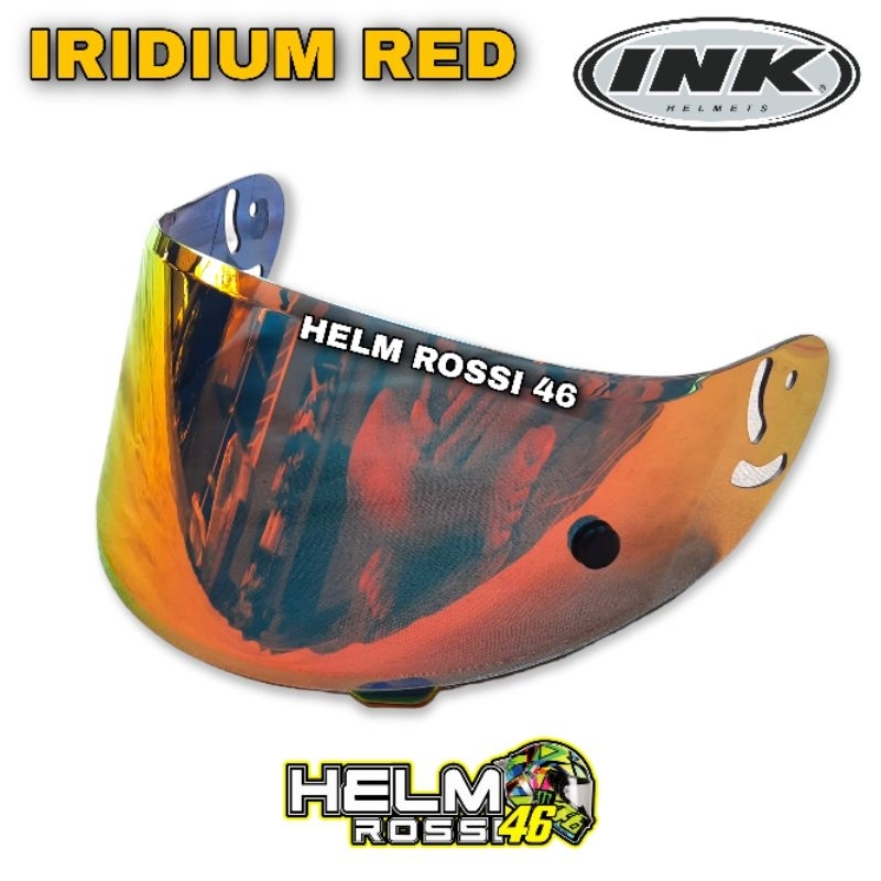 Kaca Visor FLAT INK CL MAX Iridium Red Revo Blue Warna Premium Free TOP Tear Off Post free Packing