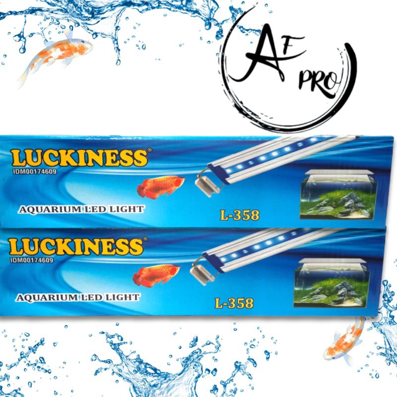 Promo murah Lampu atas aquarium aquascape LED LUCKINESS L 358