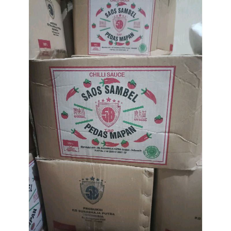 

saus sambal cap pedas mapan isi 24