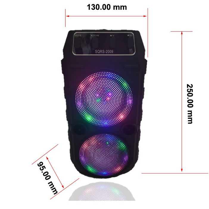 TERBARU   SPEAKER  BLUETOOTH PORTABLE SQRS -2009 FREE MIC SUARA JERNIH TERMURAH