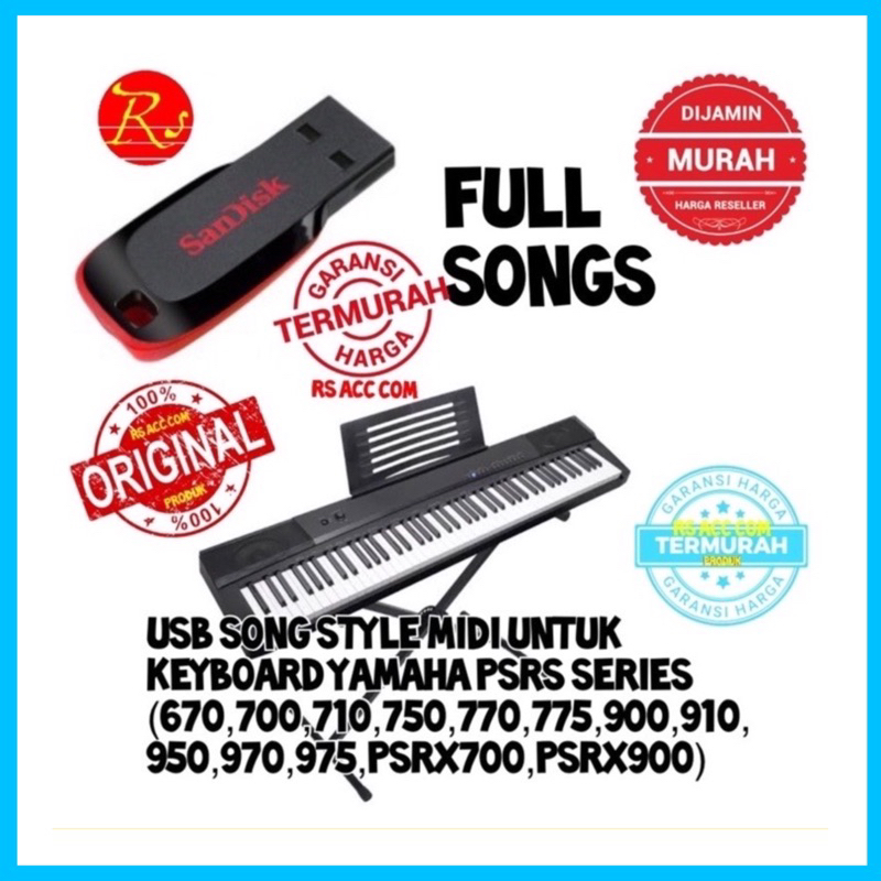 USB Song Style KEYBOARD YAMAHA PSR Jenis Keyboard YAMAHA Harga Grosir.