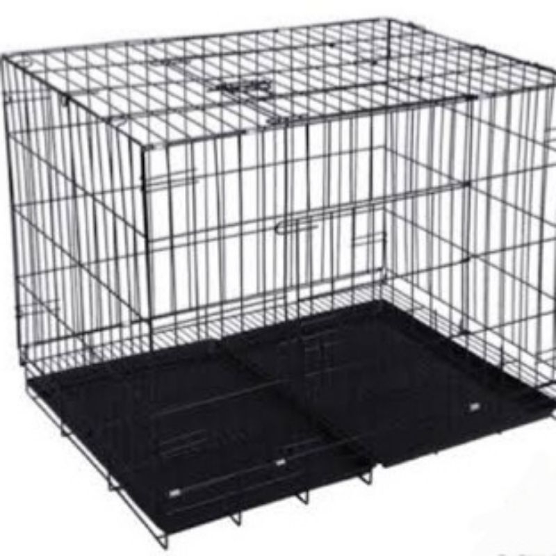kandang besi kucing anjing kelinci 60cm (+ Roda / tanpa roda)