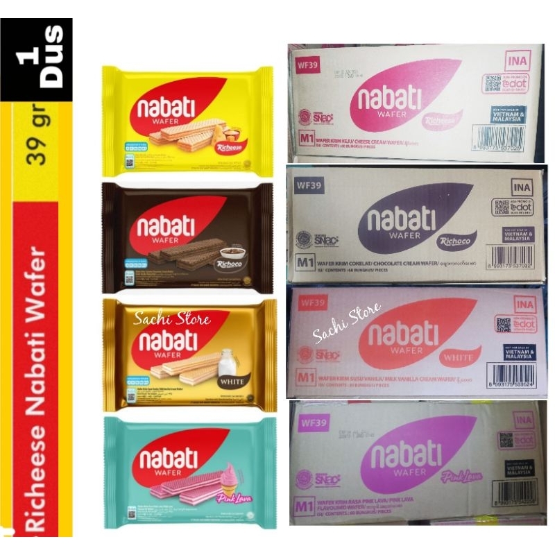 

NABATI WAFER 39gr 1Dus 60Pcs