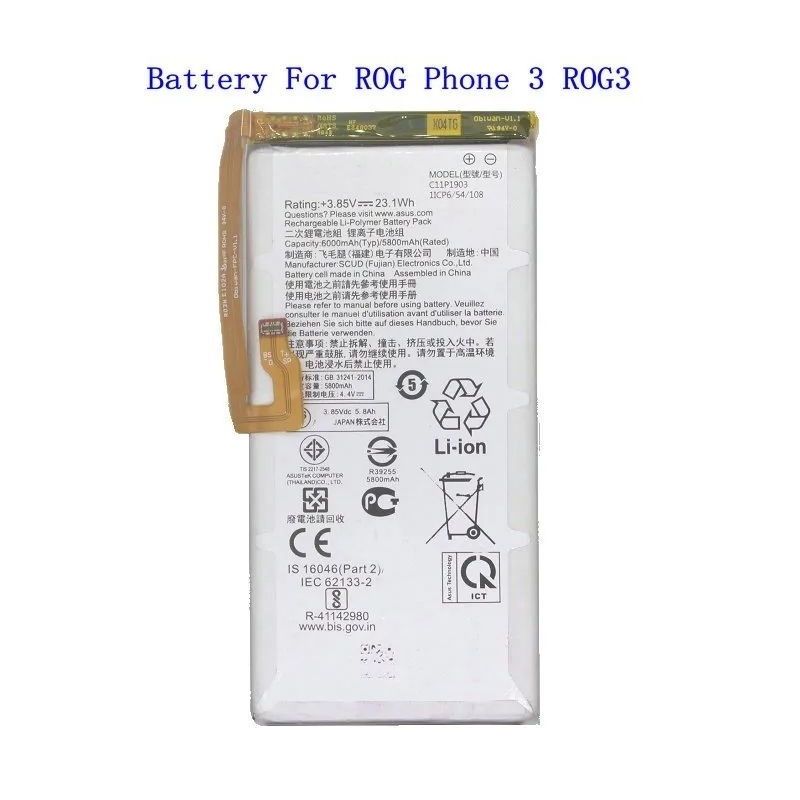 Baterai Original Asus Rog 3 ZS661KL - ZS661KS - ZS661KS Strix