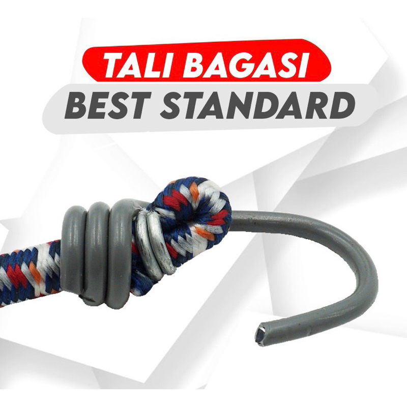 Tali Bagasi Motor atau Sepeda Kait Karet Elastis Kuat Tahan Lama Pjg 60 &amp; 100 CM