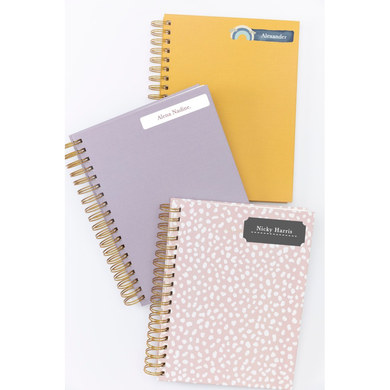 

Stiker Label Nama buku, map file, box