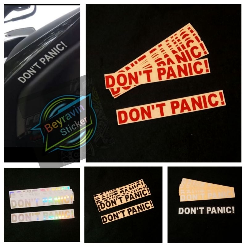 STICKER DON'T PANIC CUTTING