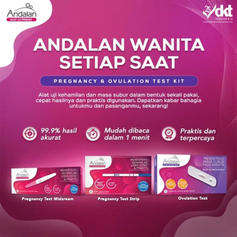 ANDALAN PREGNANCY TEST MIDSTREAM / ANDALAN TEST KEHAMILAN