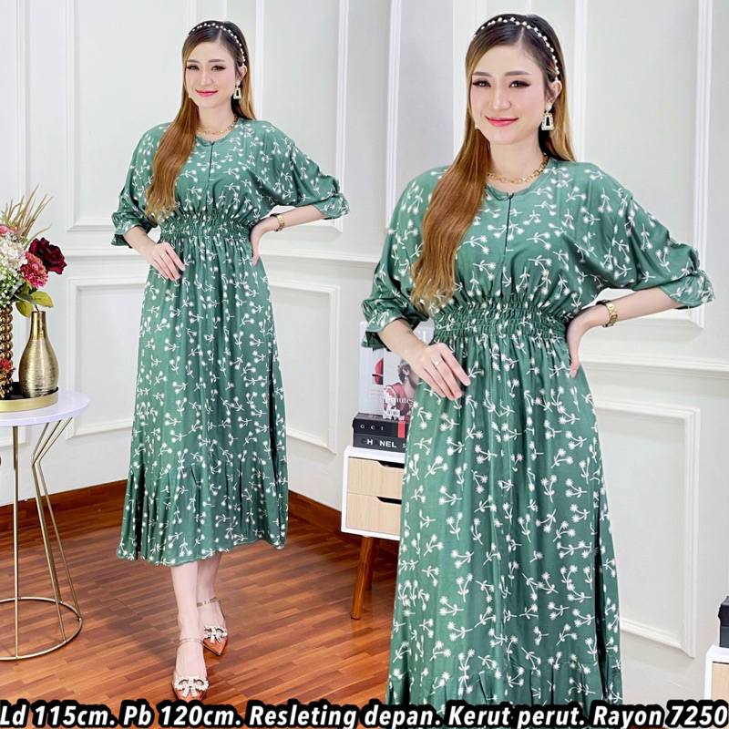 Fulaizah Assanty Dress Lengan 3/4 Daster Nyaman Bumil Busui Friendly