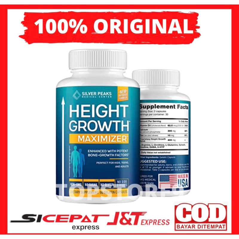 Height Growth Maximizer Usa Original Obat Peninggi Badan Super Cepat Grow Up Asli