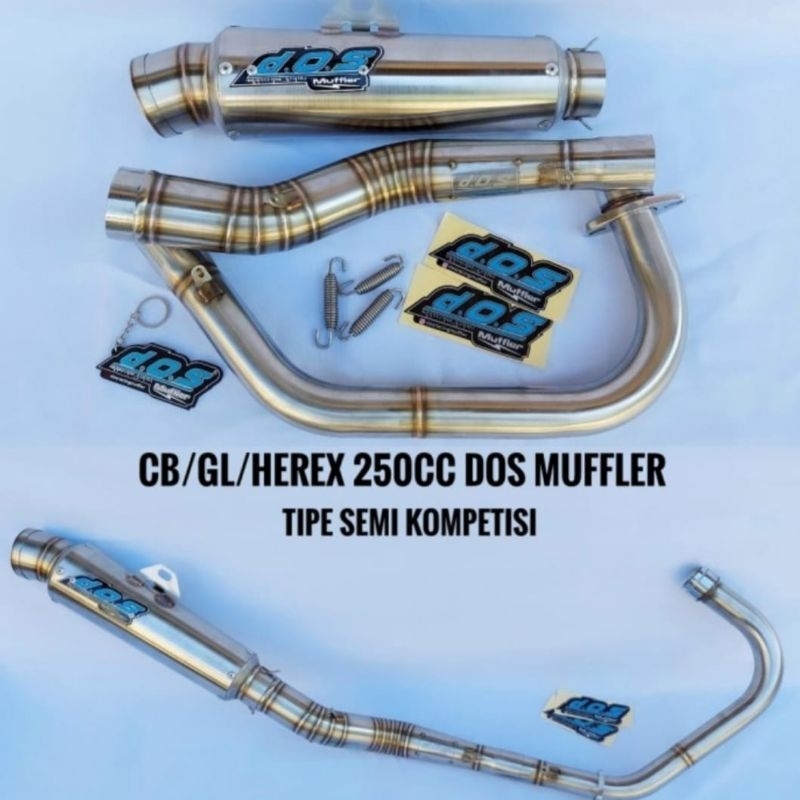 KNALPOT DOS MUFFLER CB / GL SEMI KOMPETISI