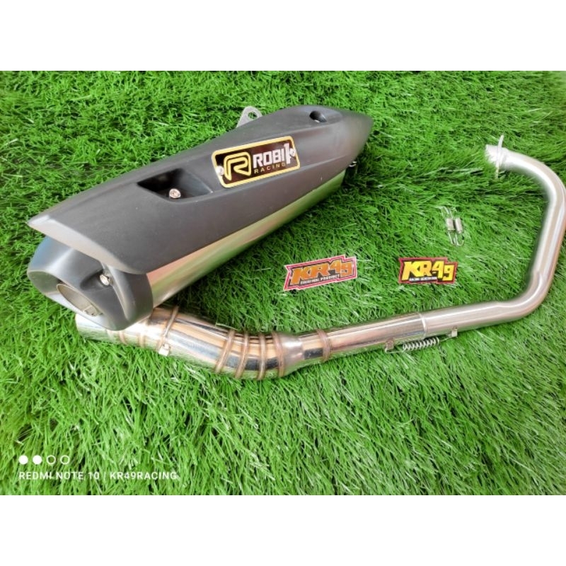 Knalpot standar racing suara adem ngebas for Vixion Fu MX R15 CBR GSX Mega pro bison Tiger Sonic Sup