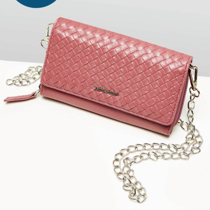 ORIGINAL DOMPET WANITA SOPHIE PARIS DOMPET WOVENNA DARK PINK W2439D1