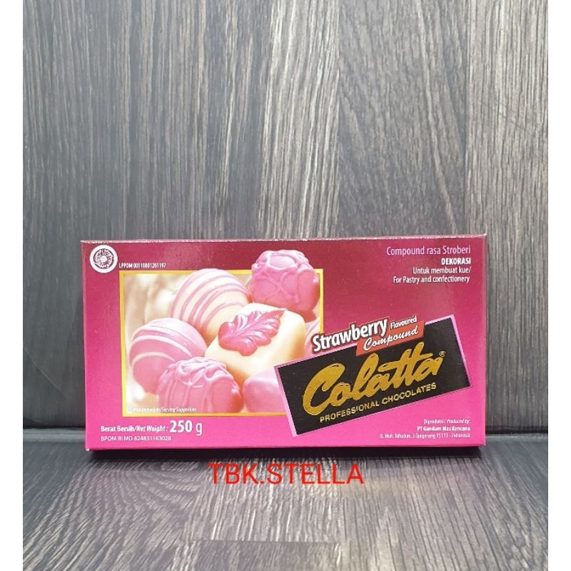 

COKLAT COMPOUND COLATTA STRAWBERRY 250 GR