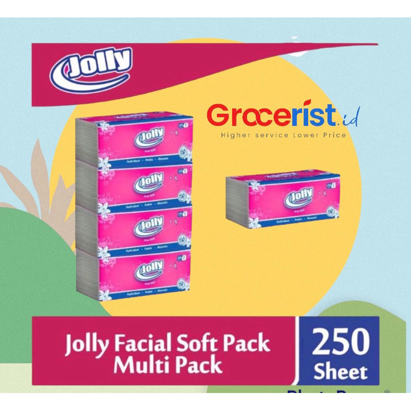 Tisu Jolly 250s 2ply 1pack 4 pcs