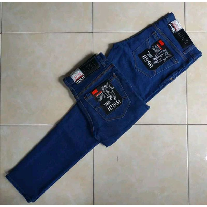 Celana jeans pria panjang skinny slim fit panjang melar PROMO Gudang_Celana