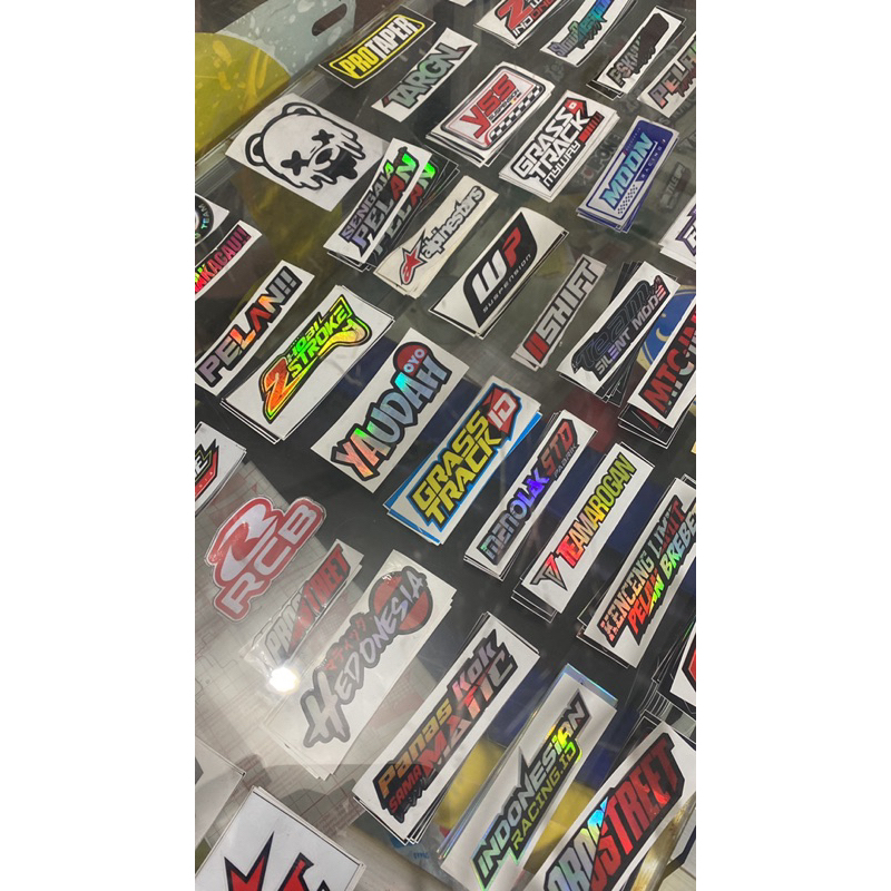 Grosir Custom Sticker Printing / Buat Stiker / Stiker Kecil / Stiker Motor Mobil