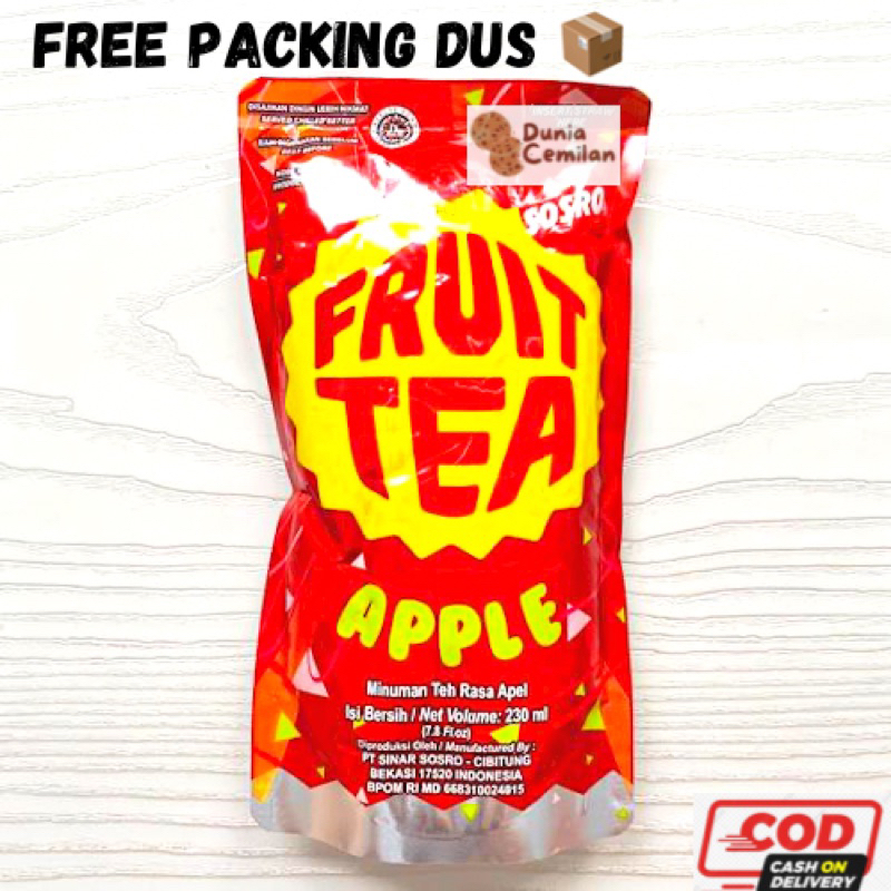 

[TERMURAH!!] Fruit Tea Pouch 230ml - Minuman teh buah aneka rasa manis